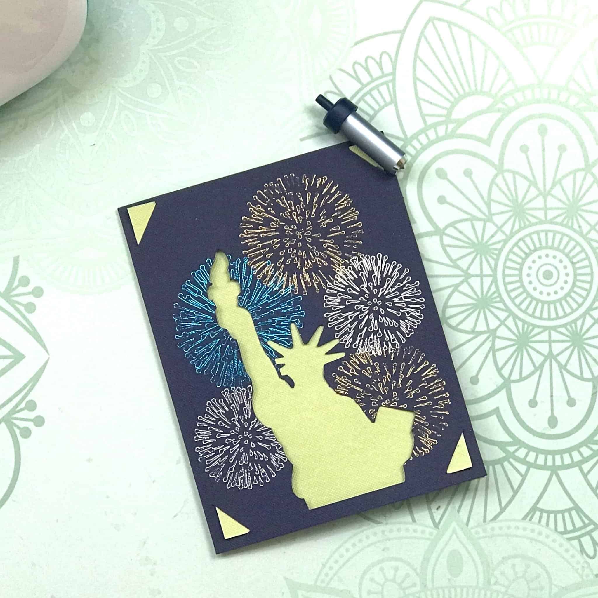 Foiled Cards Using The Cricut Joy Foil Transfer Tool The Bearded