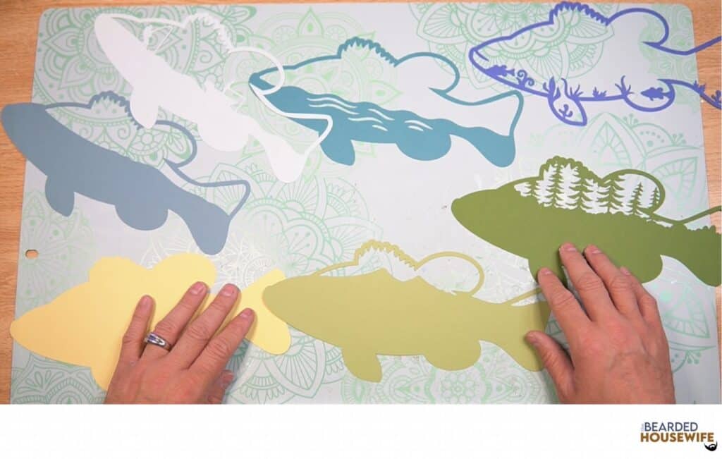 Paper Fish Layout How to Make Layered Fish Paper Crafts - The Bearded Housewife